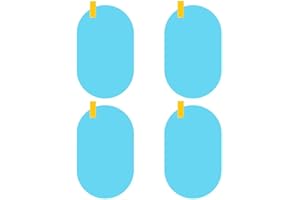 Teegxddy Film Anti-buée pour Voitures 145x100mm,4 pièces Film Impermeable Retroviseur Anti Pluie Anti-buée,Rétroviseur Film de Protection pour Fenêtres Latérales et Rétroviseurs