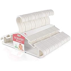 Lot de 36 Cintres Vêtements de Bébé D'enfant en Plastique de Stockage Cintres pour la Longueur de 27cm en Blanc