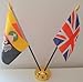 Produktbild Old Buckinghamshire) Dollar, Union Jack Flagge 2 Freundschaft Tisch mit Gold Boden