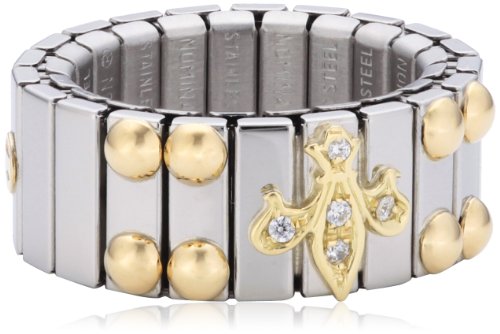 Nomination Damen-Ring Mittel Mit Lilie Ring gre variabel 040220/007
