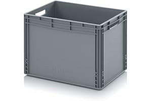 AUER PACKAGING Bacs Euro 60 x 40 x 42 Eurobox caisse en plastique 60x40x42 conteneur de stockage gris empilable