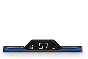 AMROOLOO Compteur de vitesse, affichage automatique de l'heure et de la vitesse, affichage tête haute pour voiture, applicable à tous les véhicules