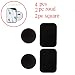 Produktbild Diadia Case Metallplatte Handy Magnet Halter Magnethalter Auto Halterung Starke Kleber Aufkleber 2 Runde 2 rechteckige schwarz 1 rund 1 rechteckig, 2 Round 2 Rectangle