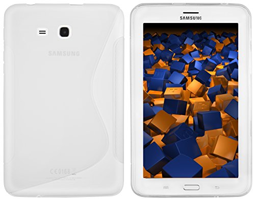 mumbi S-TPU Schutzhülle Samsung Galaxy Tab 3 7.0 Lite T110 T111 (7 Zoll) Hülle transparent weiss