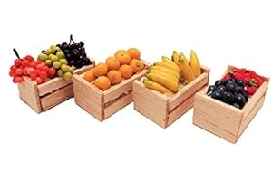 MELODY JANE DOLLS HOUSES Melody Jane Casa de Muñecas Cajas de Fruta Frutería Cajas Tienda Tienda Accesorio