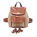 Produktbild Mitlfuny handbemalte Ledertasche, Schultertasche, Geschenk, Handgefertigte Tasche,Neue Damenmode Wild Solid Weaving Tassel Rucksack mit Schultern