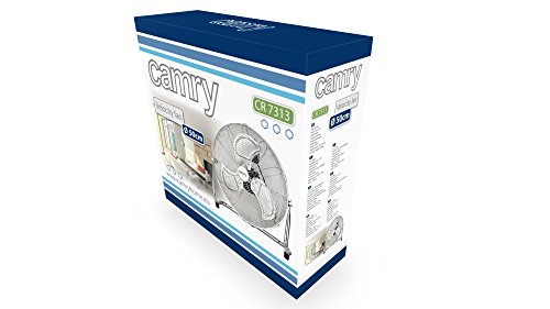 VENTILATOR WINDMACHINE 50cm Luftkühler Klimagerät Ventilator in Chrom Tischventilator 120W 3 verschiedene Geschwindigkeitsstufen STANDVENTILATOR Vollmetall - 2