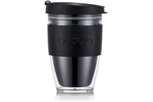 BODUM JOYCUP Mug à emporter double paroi, avec couvercle à vis, 0.25 l, plastique