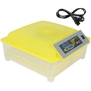 Homyl Automatische Brutmaschine 48 Eier Brutapparat Inkubator,80W,220V,Eu stecker