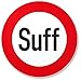 Produktbild DankeDir! Suff Verkehrsschild, Kunststoff Schild mit Spruch - lustiges Geschenk für Ihn, Geschenkidee Geburtstagsgeschenk Männer/Jungs, Party Deko Zubehör, Scherzartikel JGA - Accessoire Fotobox