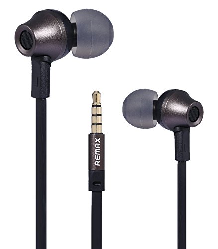 Remax RM-610D In-Ear Headphones with Mic (Grey/Black)