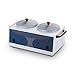 Price comparison product image LALIAOJI Wax Heater Wax Warmer Electric Two Pot Parrafin Heater Machine Hot Facial Skin Equipment Adjustable Temperature Set