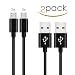 Produktbild Micro Usb kabel 2 Meter für Xiaomi Mi A2 lite,Redmi 6 6A 5 Plus,Note 5A 4X 4 5 S2,Motorola moto G5 G4 G5S E5 E4 Plus Play,Zte blade V7 lite v9,2.4A Nylon Ladekabel- Datenkabel,Quick Charge &Fast Sync