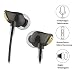 Produktbild Kopfhörer In Ear mit Mikrofon - ROCK Zircon Kopfhörer Sport Headsets Bass Stereo Ohrhörer mit Fernbedienung, HiFi Kopfhörer mit Geräuschunterdrückung für iOS und Android Smartphone, iPad, Laptops, Tablet (schwarz)