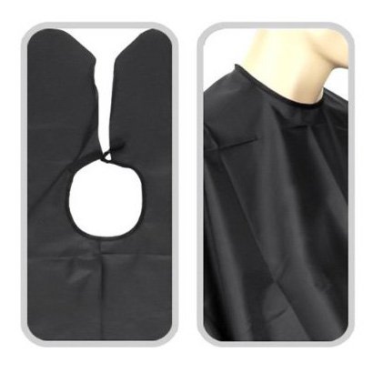 SODIAL(R) Schwarz Haare schneiden Friseur Friseure Barbers Cape-Kleid