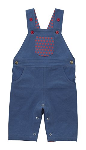 Piccalilly Organic Cotton Blue Baby & Toddler Boys Dungarees 18-24 Months