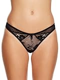 Ann Summers Knickerbox Womens Addy Thong Black Sexy G-String Lingerie Underwear 8