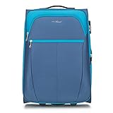 Hauptfach mit einem Reißverschluss mit verstellbaren Trägern zum Schutz der Kleidung geschlossen