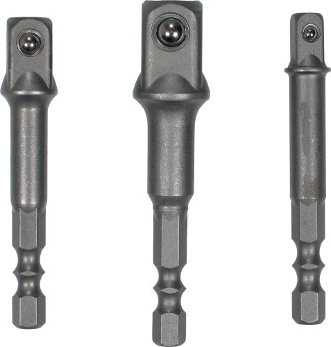 Adaptersatz für Bohrmaschinen und Akku-Schrauber 1/4" + 3/8" + 1/2", 3-tlg. (A2010)