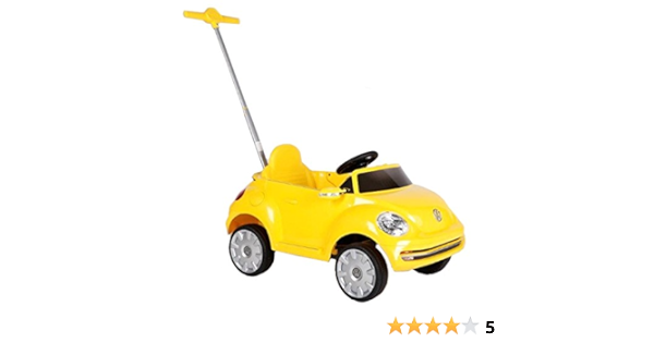 Rollplay Voiture A Pousser Evolutive Avec Repose Pieds Reglables A Partir De 1 An Jusqu A Kg Vw Beetle Jaune Amazon Fr Jeux Et Jouets