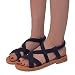 Produktbild Sandalen Damen,Sannysis Mode Sommer Frauen Mädchen Sandalen Flachboden Urlaub Strand Sandalen Bohemia Flach Zehentrenner Sandalen Rom Schuhe (36, Schwarz)