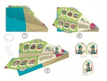 Origami Flieger Flugzeuge Modellflugzeug aus Papier - 2