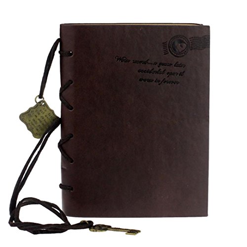 Ularmo Vintage Magic Key String Retro-Leder-Tagebuch-Notizbuch - 4