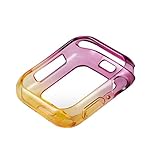 Hukz Weiche, ultraschlanke durchsichtige TPU-Schutzhülle für Apple Watch Series 4 40MM,Intelligente Uhr TPU-Farbverlaufsschutzhülle (D)