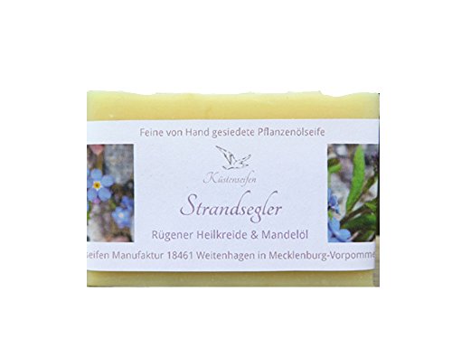 Preisvergleich Produktbild Küstenseifen Strandsegler Seife Rügener Heilkreide& Mandelöl 80g
