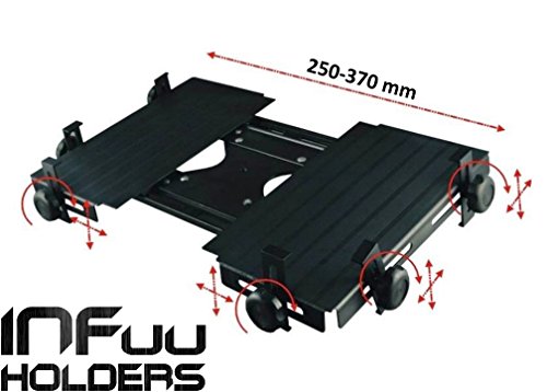 Infuu Holders 014 Notebook Befestigung Laptopplatte 380x220 verstellbar 1/4 Gewinde Tray mount Tablett