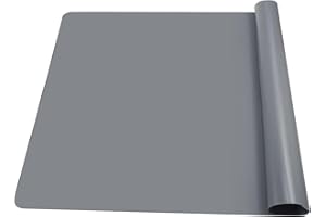 ZYLUNIY Tapetes de Silicona 70x50 cm, Tapete Silicona para Resina Epoxi, para manualidades, arte de arena, pintura, resina, joyería hecha a mano, dibujo, alfombrilla de mesa multiusos con (Gris)