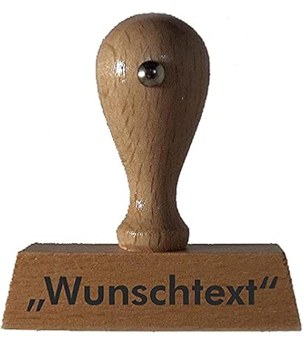 Timbro In Legno Personalizzato Con Testo A Piacere, Quadrato 50 X 50 Mm, Per Logo, Fantasia, Indirizzo - Timbro Da Ufficio, Timbro Azienda - 6