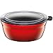 Produktbild Silit Fresh Bowls Vorratsdose Ø 16 cm, Silargan Funktionskeramik, Multifunktions-Schale, luftdichter Aroma-Deckel, spülmaschinengeeignet, rot