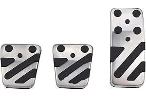 ZPARTNERS Auto Pedal Fußstütze Pad Abdeckungen für Mitsubishi ASX Lancer EX Outlander Auto Styling Aufkleber Cover （MT / 3PCS