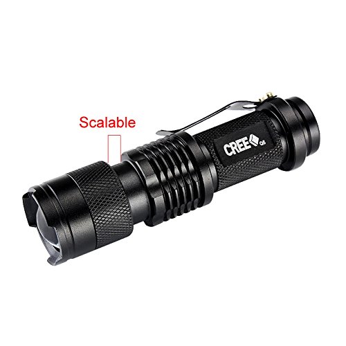 Enjoydeal 7W 300LM mini Q5 LED ZOOMABLE Taschenlampe Handlampe Camping Flashlight schwarz 1 Dateien - 3
