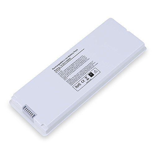 Masione 10,8 V Batterie Ersatz Li-ion Akku für Apple MacBook 13“ A1185 A1181 MA561 MB061*/A, Weiß - 4