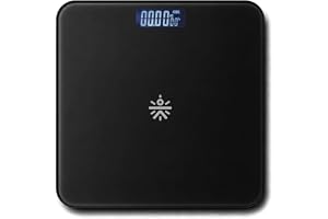 Cult Active body Weighing scale, LCD display, Weight Machine, 180 Kg, Batteries included, Tempered Glass Platform, Ideal for Home Use, Black.