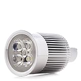 La Lámpara de LEDs GU10 reemplaza a halógenos tradicionales ahorrando hasta un 80% de energía.Ofrece una luz focalizada y de alta calidad.