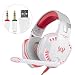 Produktbild Gaming Headset mit Mikrofon, Noise Cancellation Surround Sound Über Over Ear Kopfhörer mit LED Licht, verdrahtete 3,5 MM Gaming-Kopfhörer für neue Xbox One, PS4, PC, Laptops, Mac, Ipad, iPhone 5, 6, 7, One Schlüssel Mic Stumm