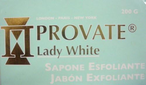 PROVATE Lady White ULTRA STRONG Skin Lightening Fairness Brightening Whitening Bleaching Exfoliating Soap 200g - removes black marks - Super Strong for clearing blemishes &amp; Skin Pigmentation Marks
