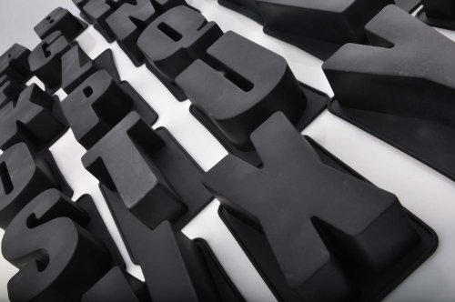 Full 26 Letter Set (A-Z) Alphabet Letters Individual Personalised Silicone Bakeware Cake Mould Pans, Full Set