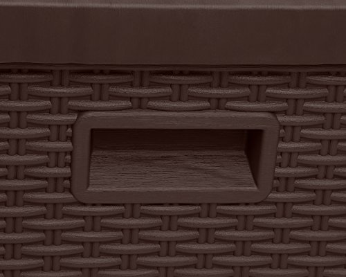 Kissenbox Nevada kompakt Auflagenbox Gartenbox Allzweckbox Sitztruhe 120 Liter (braun) - 5