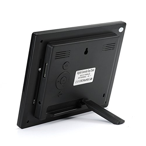 OLDTIME® 8″ Digitaler Kalender Tag Uhr Für Demenz Alzheimerkranke/sehschwachen Gelesen Werden. (Alzheimeruhr ) Große Zeitanzeige . Sehr Gut Geeignet Für ältere -Schwarz - 4