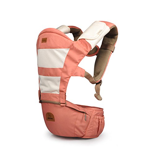 Tofern 5 Position Front Back Baby Safety Carrier Baby Sling Infant Comfort Hip Seat - Pink