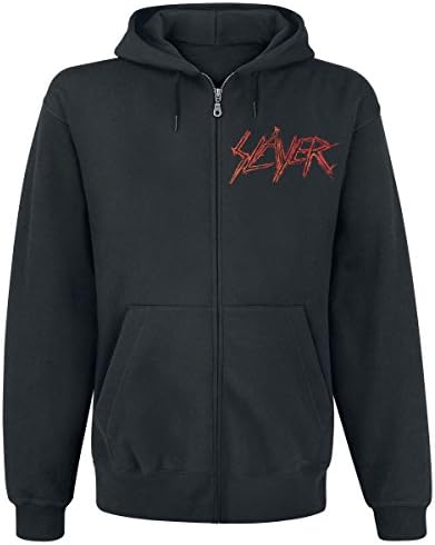 Slayer Etched Soldier Hooded Zip Black L