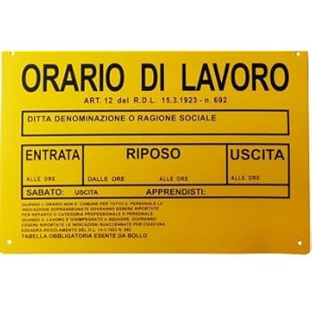 TIESSE - Cartello QUADRO ELETTRICO GENERALE - Cartello in PVC con 4 fori - Dimensione: 300x200 mm - MADE IN ITALY