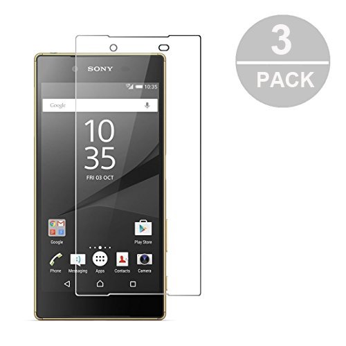 SONY Xperia Z5 Panzerglas Schutzfolie 3 Stück, WEOFUN Displayschutzglas Panzerfolie für Sony Xperia Z5 Schutzglas Folie 5,2 Zoll [0.33mm, 9H, Ultra-klar]