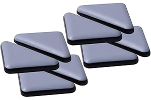 HICYCLE2 Patins de Meubles, Téflon Auto-adhésives Coulisses de Meubles Adaptés Aux Sols et Tapis Lisses (8, Le Triangle,35mm)