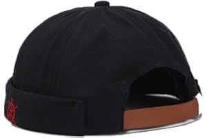 YAMEE Docker Bonnet Homme bob Femme Bonnet Casquette Homme Docker Chapeau Marin Homme Casquette Docker Hat Casquette sans Visiere bob Docker