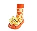 Moolecole Baby Boy Girl Toddlers Kids Indoor Slippers Shoe Socks Moccasins ANTI Skid Orange Tiger Cute Floor Stocking 14cm
